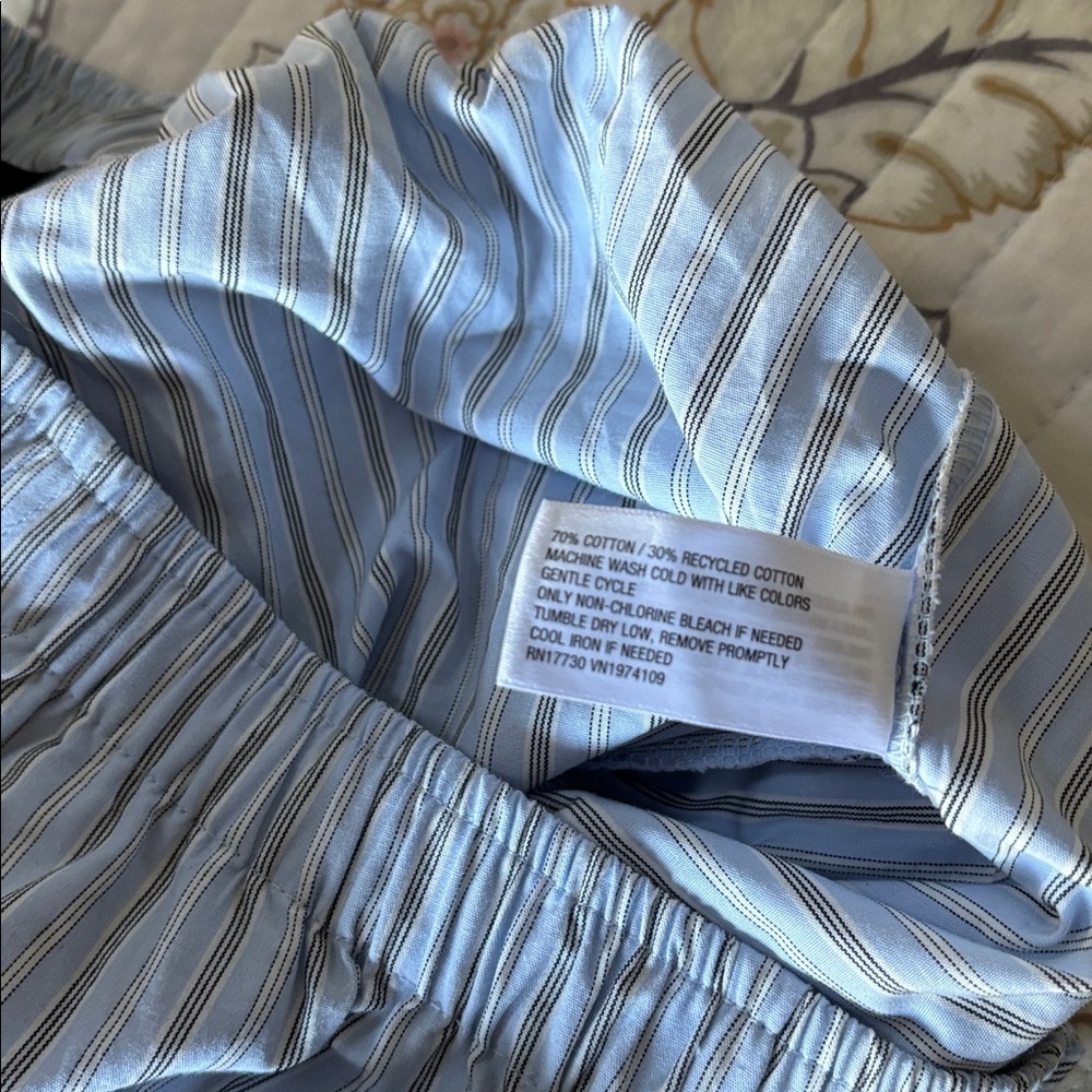 NWOT Wild Fable Blue Striped Pants With Bows - Picture 12 of 12